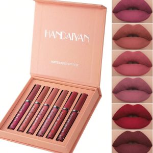 HANDAIYAN مجموعة أحمر شفاه  مطفي مقاوم للماء